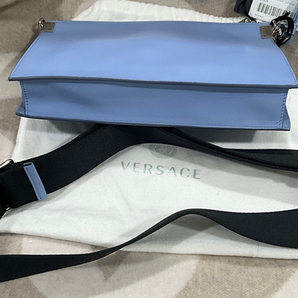 Versace DONNA Glittering Blue Crossbody Bag/Clutch/Wristlet - Picture 5 of 9